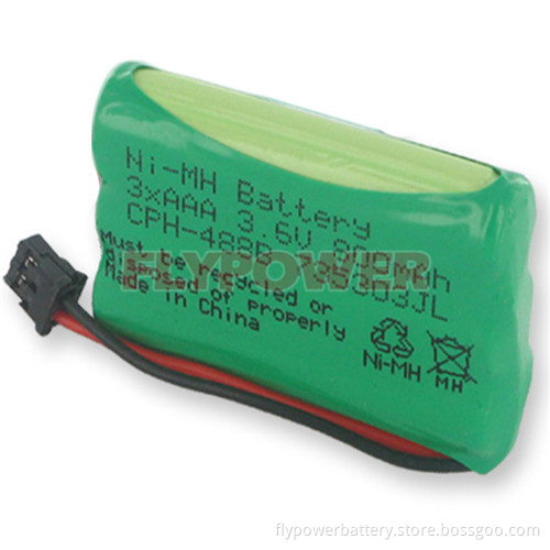 Ni-MH Battery 3.6V AAA800mAh Rechargeable Battery Pack Cph-488b for Cordless Phone (3S of FH-AAA800)